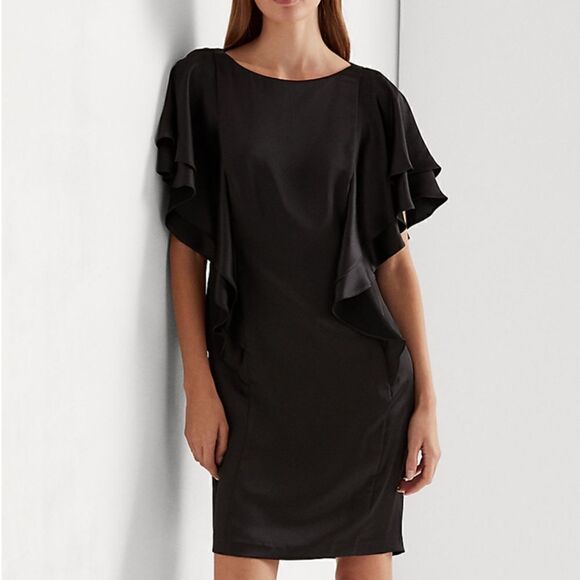 Women's Satin Cocktail Dress ❤️ - Picture 5 of 6